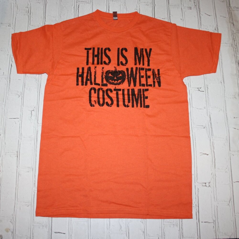 Men's Nwot Orange This is my Halloween Costume t-shirt size Medium